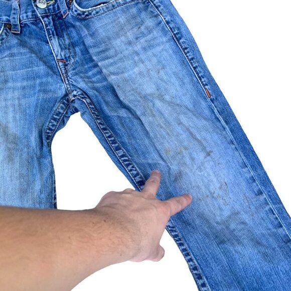 VINTAGE True Religion Jeans Size 32 STRAIGHT Blue - Picture 9 of 10